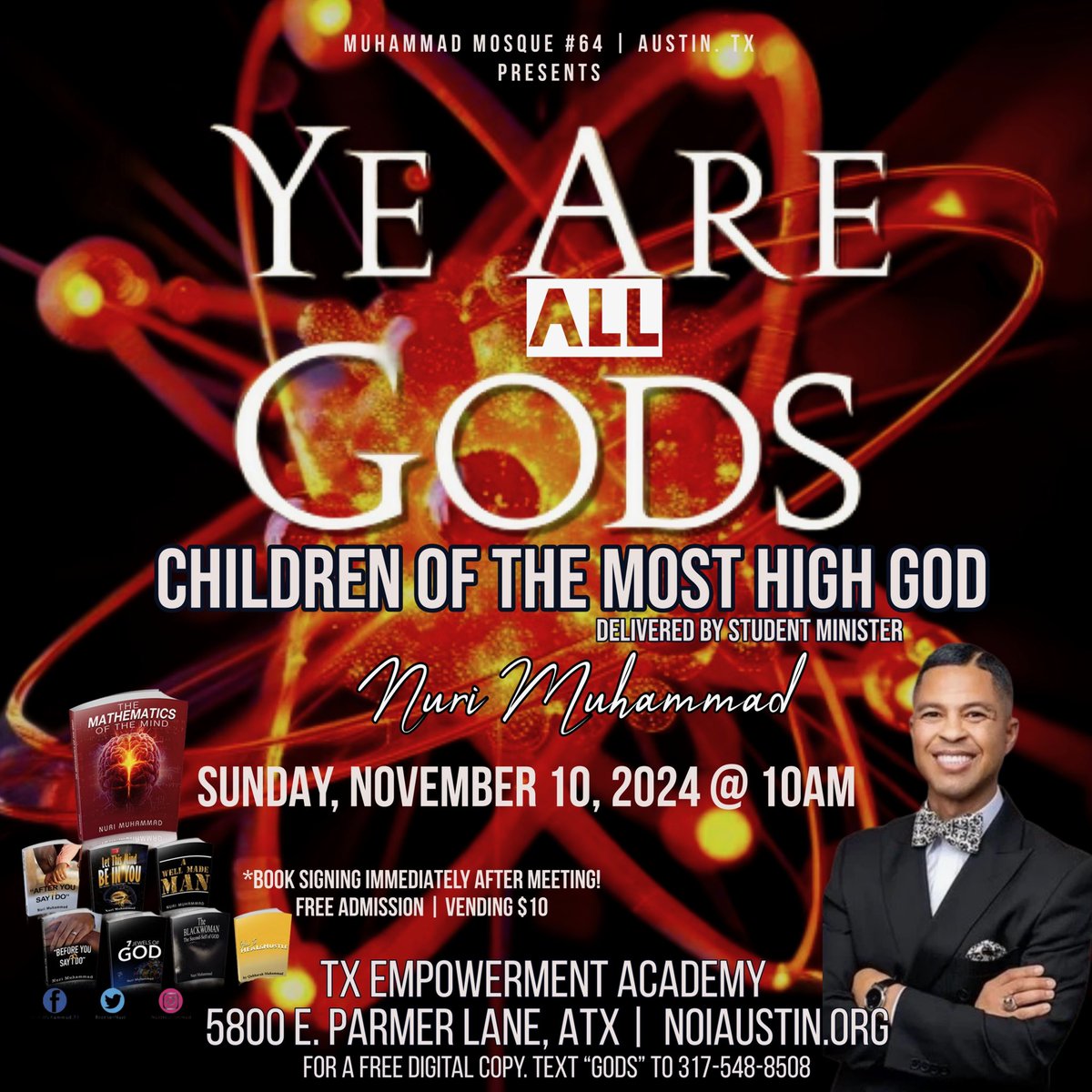 🗣️Austin TX‼️
We are excited to be with you next weekend!

In the area? Join us!!
Know someone that is? Please invite them.