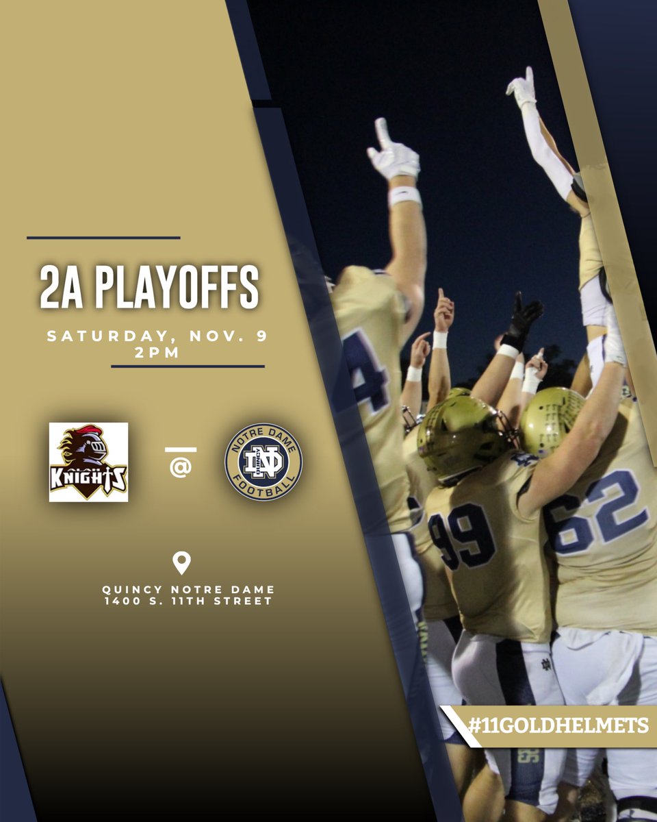 Quincy Notre Dame Football tweet media