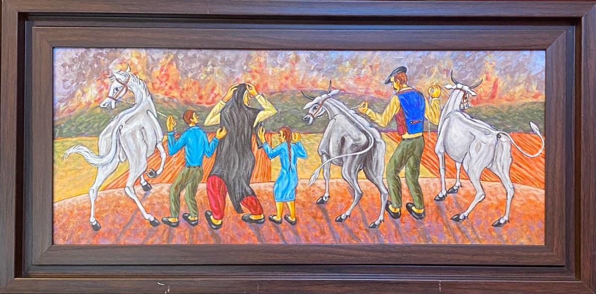 BilfenK's tweet photo. Hasan Nazım Balaban (1955)
“Yangın”

22 x 52 cm
Yağlı Boya / Tuval

Koleksiyonun 12 numaralı Hasan Nazım Balaban eseri

#BilfenSanatKoleksiyonu #BilfenArtCollection #HasanNazımBalaban #NazımBalaban #Balaban https://t.co/hMQQ1NXpT1
