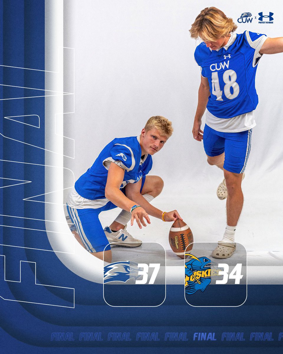 FALCONS WIN!! All you can eat fish fry in Mequon. #CUWFootball #d3fb #CheeseBowl