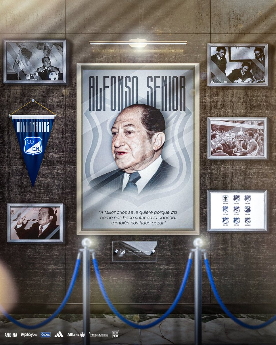 MillosFCoficial's tweet photo. 🙌⚽️Ⓜ️✨ Hoy conmemoramos 112 años del natalicio de don Alfonso Senior.

¡Muchas gracias Fundador! 💙🔥 https://t.co/uaZmrLLvDF
