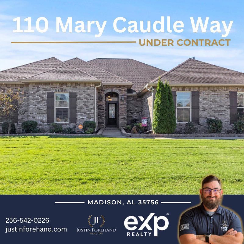justinforehand's tweet photo. 🚨UNDER CONTRACT🚨

One step closer to helping this family achieve their goals. 

Justin Forehand
256-542-0226
eXp Realty

#madison #madisonal #madisonalabama #madisonrealestate #madisonrealtor #alabama #alabamarealestate #alabamarealtor https://t.co/OWJaIq7uFS
