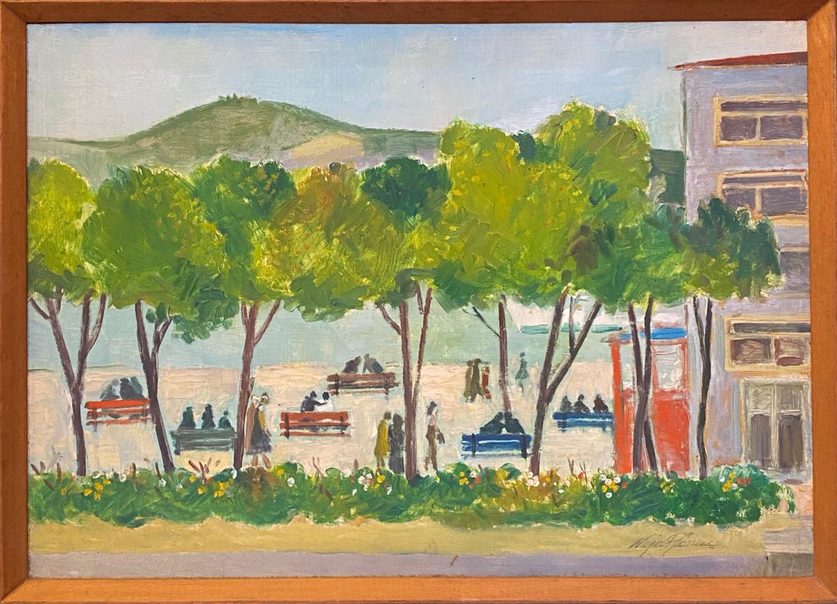 BilfenK's tweet photo. Nejat Gönenç (1927-1986)
“Sarıyer Parkı”

35 x 50 cm
Yağlı Boya / Tuval

Koleksiyonun 03 numaralı Nejat Gönenç eseri

#BilfenSanatKoleksiyonu #BilfenArtCollection #NejatGönenç https://t.co/k8uI7mrMIK