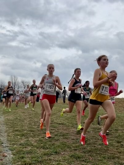 bvhs_tigers's tweet image. Alli finished 49/100.  Ran sub 20 at RimRock Farm!!