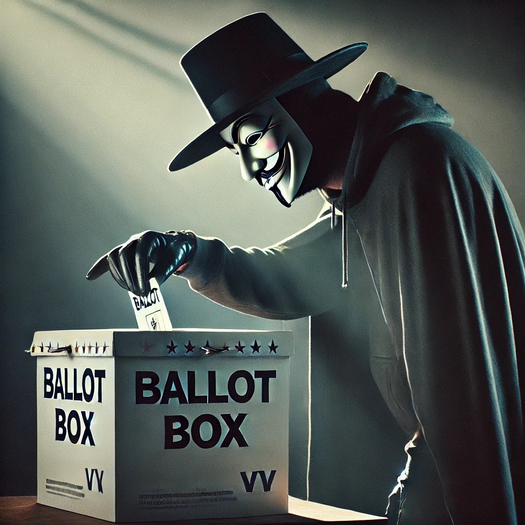 Remember. Remember. The fifth of November, Kamala’s gonna get rid of his treasons and plots.