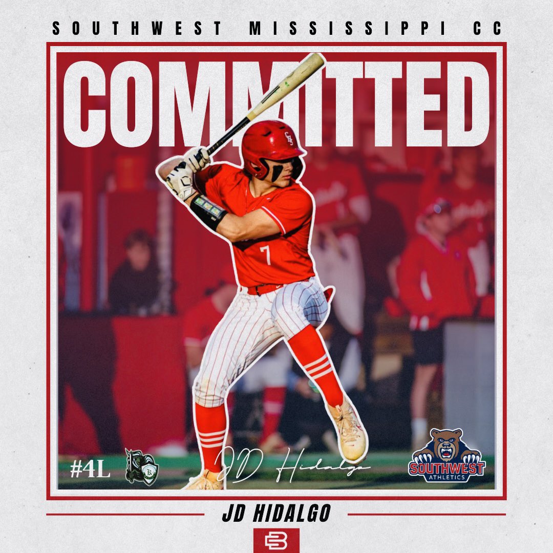 Knights Knation #4L (@knightknation4l) on Twitter photo Congratulations to 2025 JD Hidalgo of Catholic New Iberia on his commitment to Southwest Mississippi CC. Awesome news for this young man and his family #4L #Knation <a href="/JDHidalgo25/">JohnDavid (JD) Hidalgo 2025</a> <a href="/PrepBaseballLA/">Prep Baseball Louisiana</a> <a href="/prepbaseball/">Prep Baseball</a> <a href="/2DsportsLA/">2D Sports Louisiana</a> <a href="/PerfectGameUSA/">Perfect Game USA</a> <a href="/MarucciSports/">Marucci</a> <a href="/PG_Scouting/">Perfect Game Scout</a> <a href="/PG_Tourney/">Perfect Game Tournaments</a> Congratulations to 2025 JD Hidalgo of Catholic New Iberia on his commitment to Southwest Mississippi CC. Awesome news for this young man and his family #4L #Knation <a href="/JDHidalgo25/">JohnDavid (JD) Hidalgo 2025</a> <a href="/PrepBaseballLA/">Prep Baseball Louisiana</a> <a href="/prepbaseball/">Prep Baseball</a> <a href="/2DsportsLA/">2D Sports Louisiana</a> <a href="/PerfectGameUSA/">Perfect Game USA</a> <a href="/MarucciSports/">Marucci</a> <a href="/PG_Scouting/">Perfect Game Scout</a> <a href="/PG_Tourney/">Perfect Game Tournaments</a>