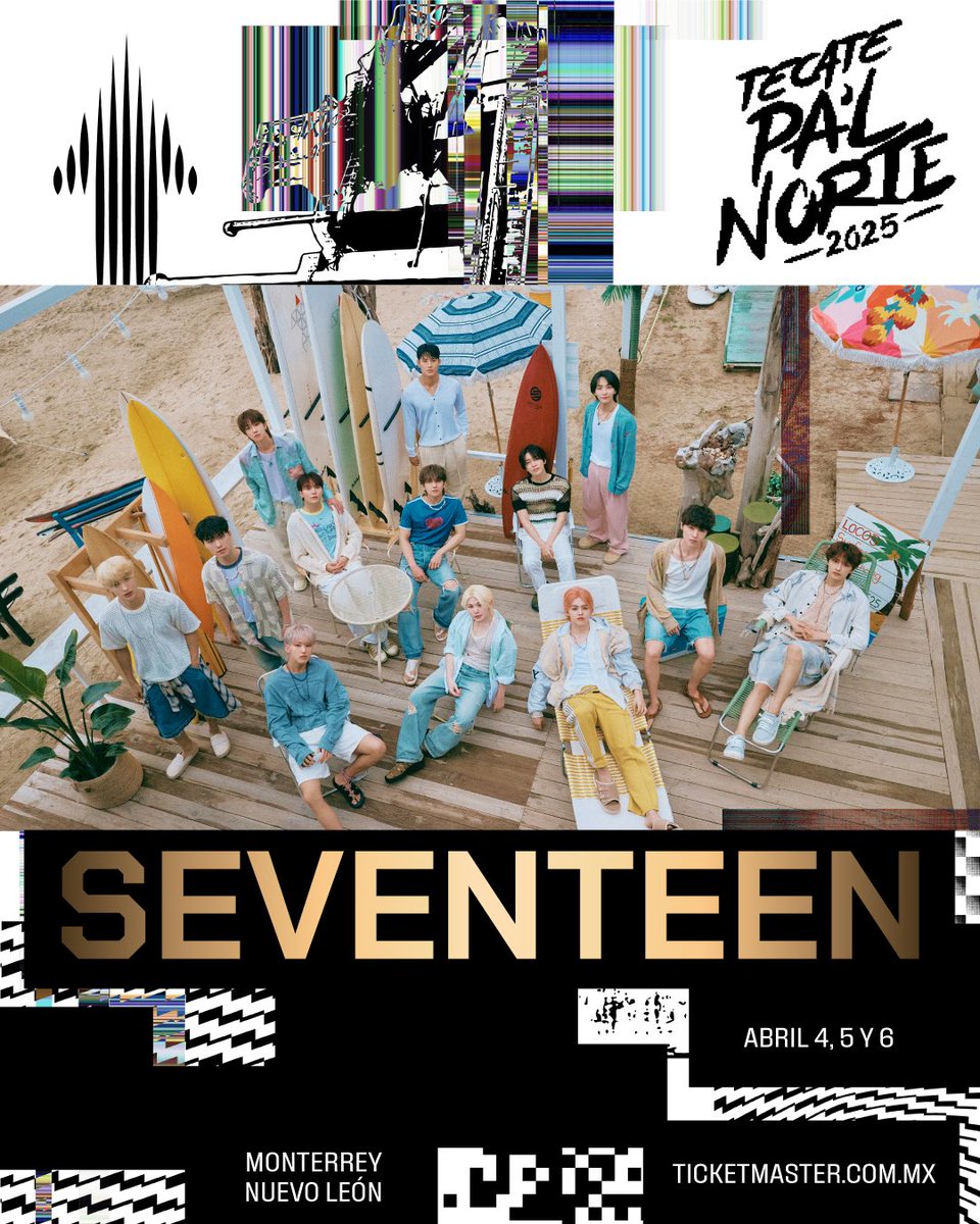 ¡SAY THE NAME! 🗣️ Seventeen tendrá una única presentación en México y será en Tecate Pal Norte 2025 🤩🕺🏻 <a href="/pledis_17/">세븐틴(SEVENTEEN)</a>

📍4, 5 y 6 de Abril | Parque Fundidora
🎫 Boletos disponibles a partir del 5 de noviembre a las 14:00hrs a través de Ticketmaster