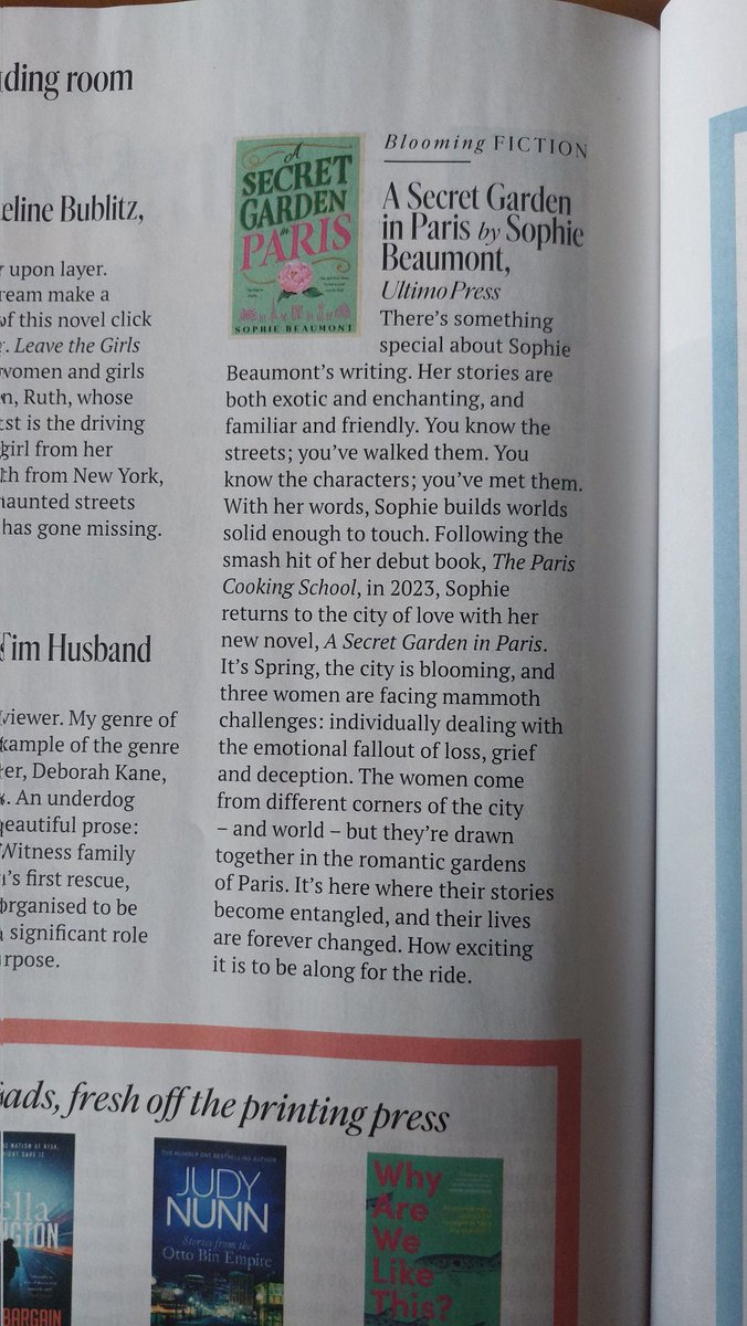 Sophie Masson (@sophiemasson1) on Twitter photo Lovely to discover this fabulous review in the new(December) issue of The Australian Women's Weekly! β€οΈ
<a href="/ultimopress/">Ultimo Press</a> Lovely to discover this fabulous review in the new(December) issue of The Australian Women's Weekly! β€οΈ
<a href="/ultimopress/">Ultimo Press</a>