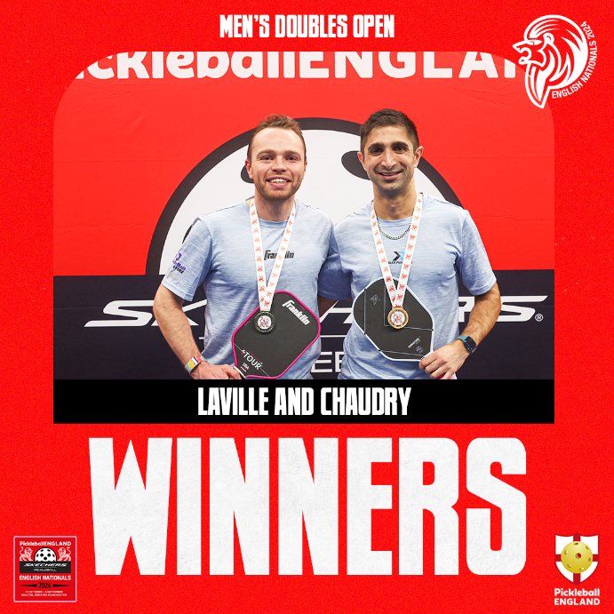 Top of the podium 🔝

Louis Laville and James Chaudry stormed to gold in the Men's Doubles Open.

#SkechersEnglishNationals | <a href="/SKECHERS_UK/">SKECHERS_UK</a> | <a href="/FranklinSports/">Franklin Sports</a>