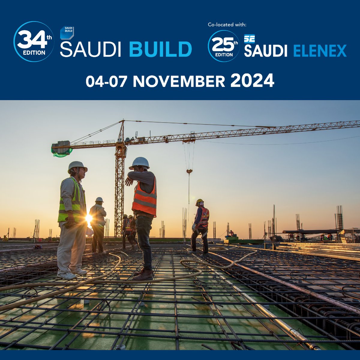 arabnews's tweet photo. Up to 600 organizations from 31 countries and 22,000 professionals are expected to attend the 34th edition of the #SaudiBuild Exhibition from Nov. 4-7 at the Riyadh International Convention and Exhibition Center https://t.co/OeyNhhchH2

@RecExpos https://t.co/IqfQjhD2fY