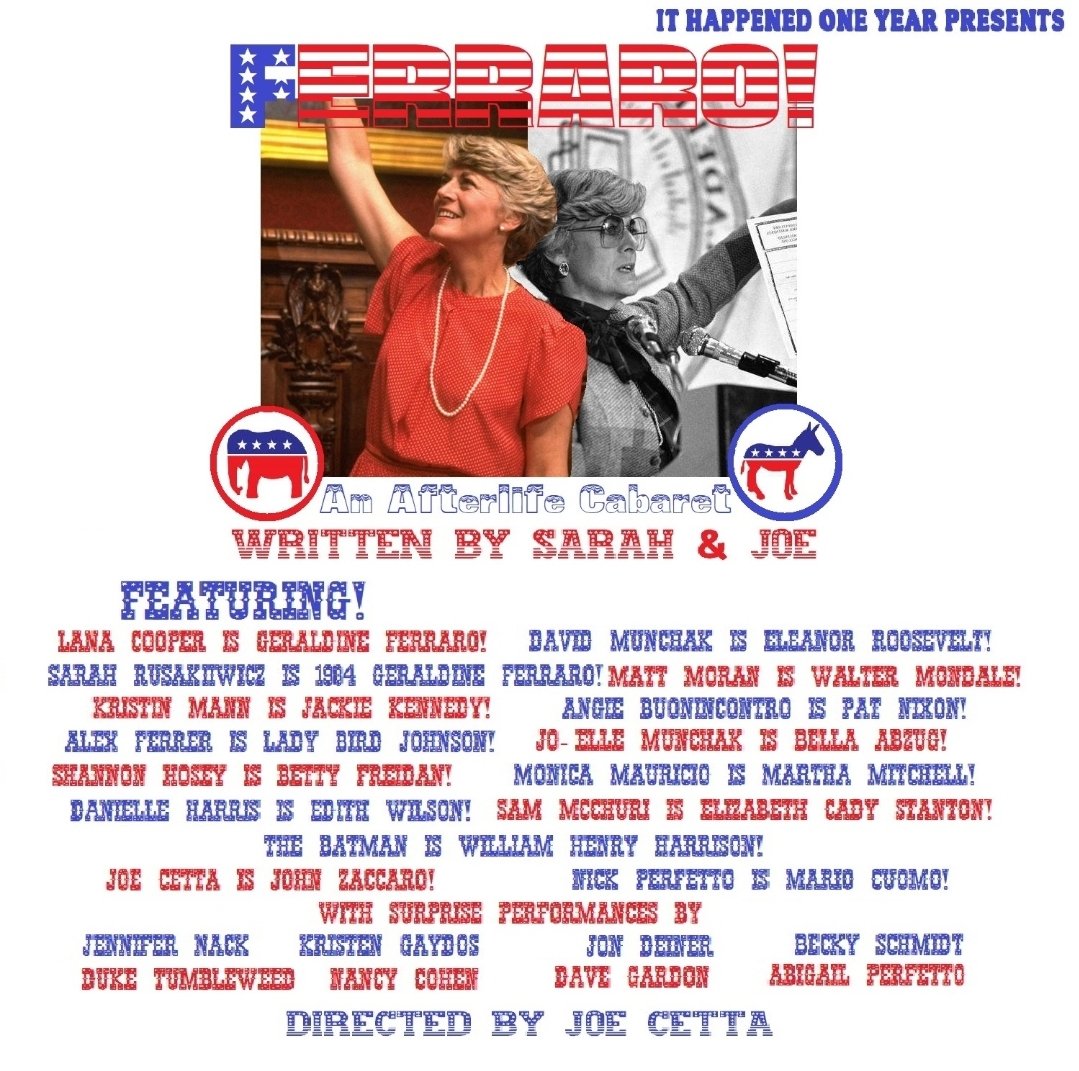 Available now! This is what this hellscape is for, right? We don't post much these days. Anyway, check it out! ##GeraldineFerraro #2024PresidentialElection #EleanorRoosevelt #FirstFemalePresident