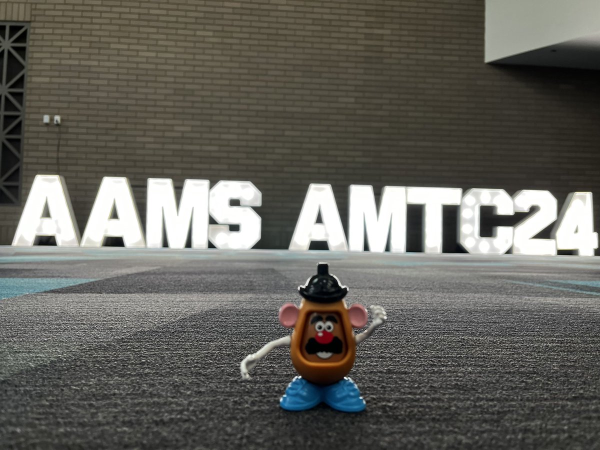 QIPunks's tweet image. The smaller of the Freds took a people mover ride and then checked out the reg area for #AMTC24 !  The Freds have their big moment under the bright lights tomorrow. #thecontinuingadventuresofthepotatoheadfreds