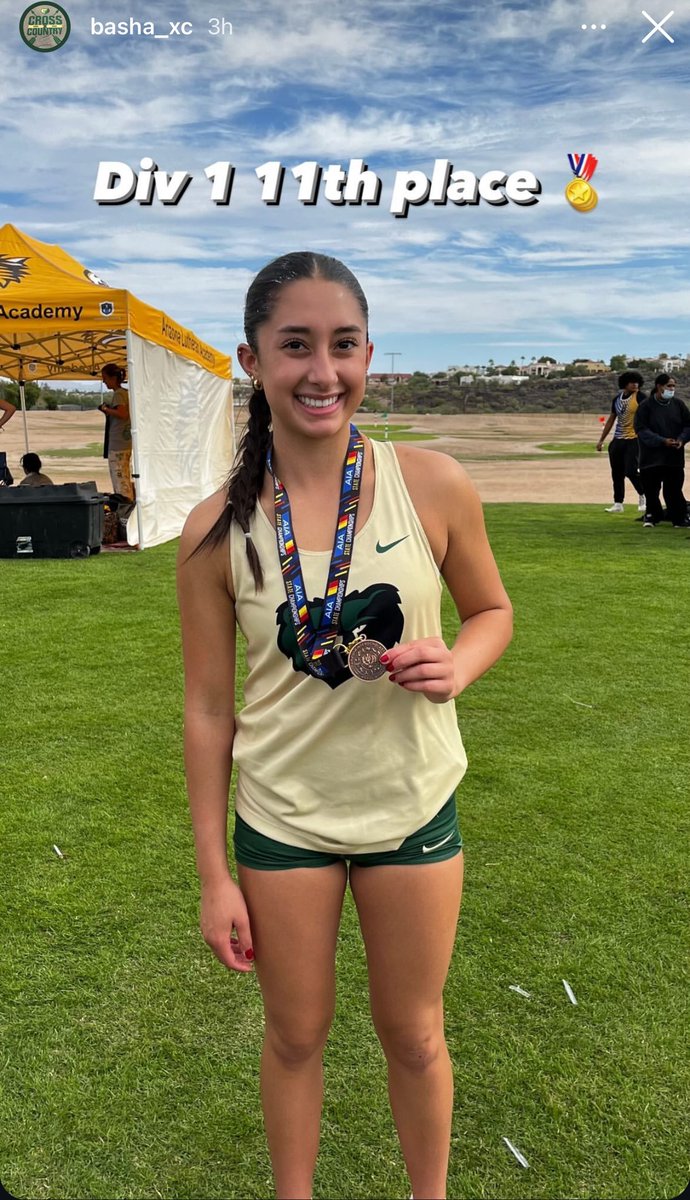 Basha Girls Basketball (@bashagbb) on Twitter photo Congratulations to junior guard Audrey O'Connor for getting 11th place this morning at Div 1 state XC! We are so proud of you. <a href="/bashaxc/">Basha High School Cross Country</a> <a href="/BashaAthletics/">Basha HS Athletics</a> <a href="/bashabearnation/">Basha Bear Nation</a> <a href="/MarquesReischl/">Marques Reischl</a>
Basketball 🤝 cross country Congratulations to junior guard Audrey O'Connor for getting 11th place this morning at Div 1 state XC! We are so proud of you. <a href="/bashaxc/">Basha High School Cross Country</a> <a href="/BashaAthletics/">Basha HS Athletics</a> <a href="/bashabearnation/">Basha Bear Nation</a> <a href="/MarquesReischl/">Marques Reischl</a>
Basketball 🤝 cross country