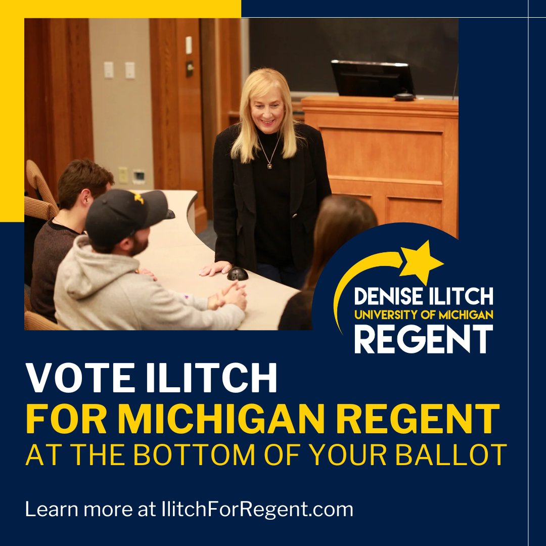 Denise Ilitch stands with us at the University of Michigan, and now over 7,000 workers are newly represented by the AFT. Vote ILITCH at the bottom of your ballot!