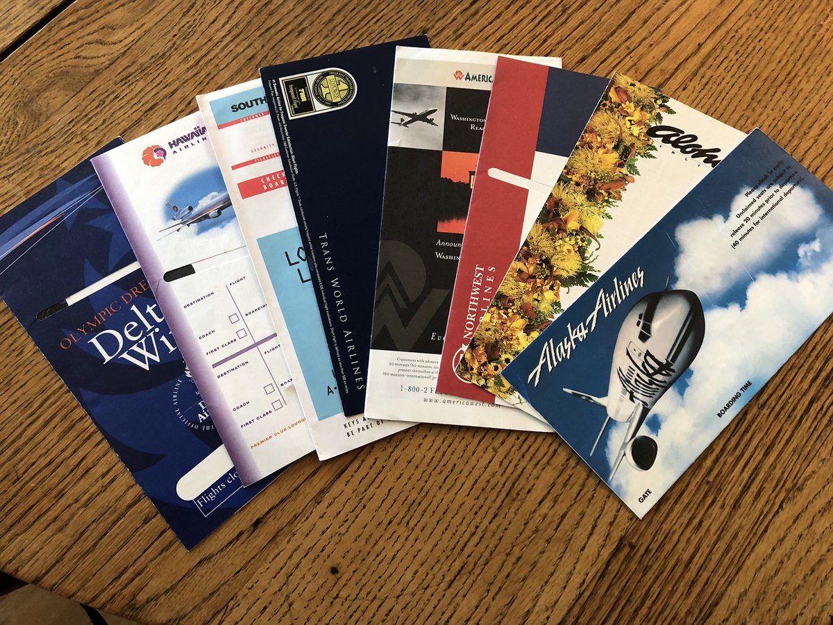 Kerryloves2trvl's tweet photo. Cleaning home office -
Remember these ? Airline ticket jackets - seat assignments , luggage check, meals were free.
#Papertickets #Waythingswere
#simplertimes #Travel https://t.co/QaYDoQCQmj