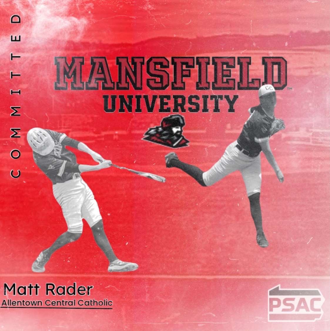 Matt Rader (@mattrader24) on Twitter photo I am exited to announce my commitment to Mansfeild university I would like to thank all of my teammates, coaches, and people who have helped me along my journey. Thank you #gomounties #committed <a href="/MUbaseball/">Mansfield Baseball</a> I am exited to announce my commitment to Mansfeild university I would like to thank all of my teammates, coaches, and people who have helped me along my journey. Thank you #gomounties #committed <a href="/MUbaseball/">Mansfield Baseball</a>