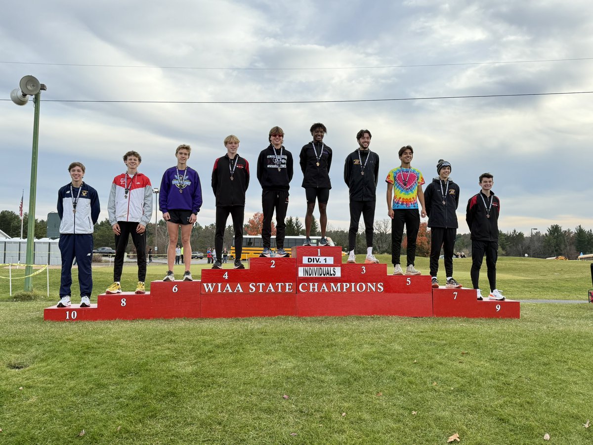D1 Boys Cross Country Individual Medalists #wiaaxc