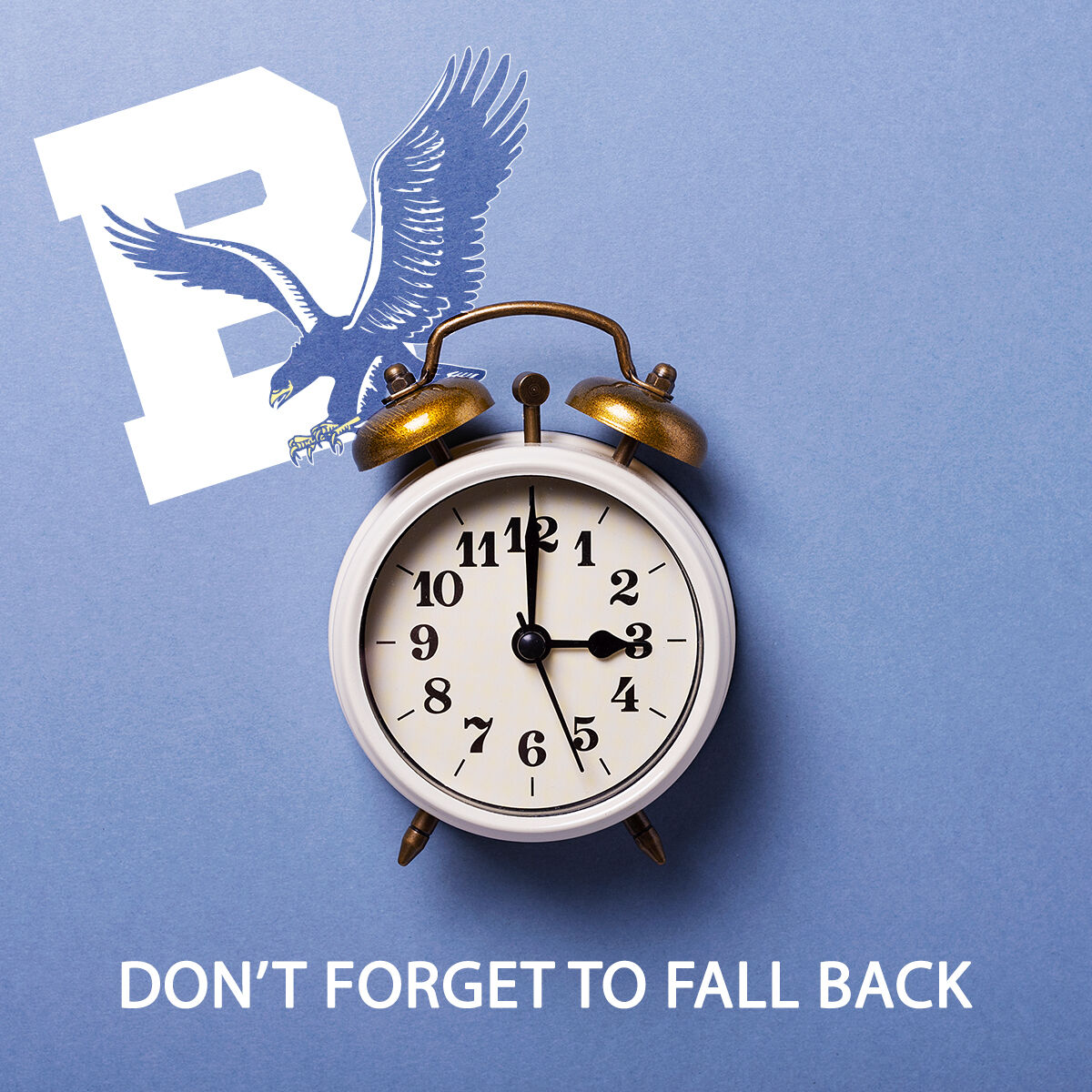 Don't forget to set your clocks back one hour tonight! ⏰
