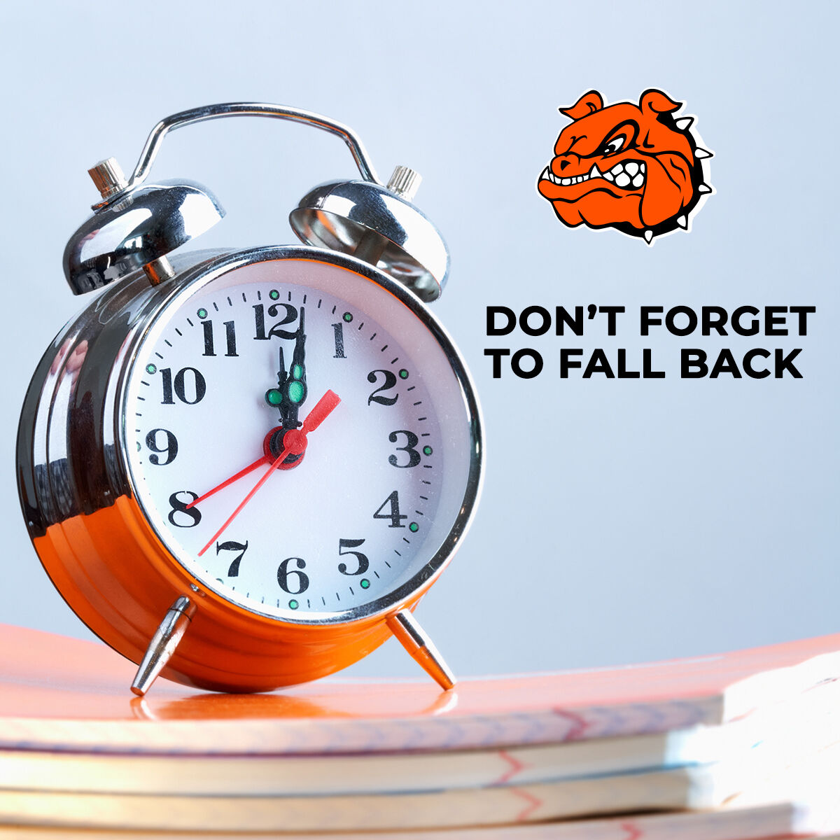 Don't forget to set your clocks back one hour tonight! ⏰⏰