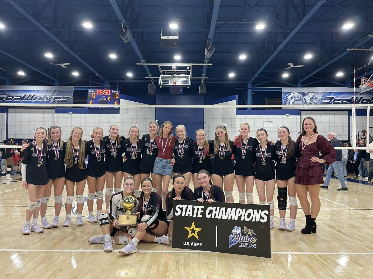 gorhamrams's tweet photo. 2024 Class A Volleyball State Champions!!!  Back to Back!!
#gorams https://t.co/54AQiOdT6C