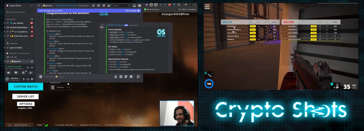 Lots of fun in our weekend tournaments! 😎🔥
- Friday <a href="/emjogos23/">João EmJogos</a> 
- Saturday <a href="/Mickvir2/">Mickvir</a> 
- Sunday <a href="/VoxtonLive/">Voxton</a> 

This week's additional sponsored token:
$PIMP by <a href="/newigennity/">Enginewitty AKA The Crypto Pimp AKA W1TTY</a> 

Use !calendar in our Discord for the full list of events