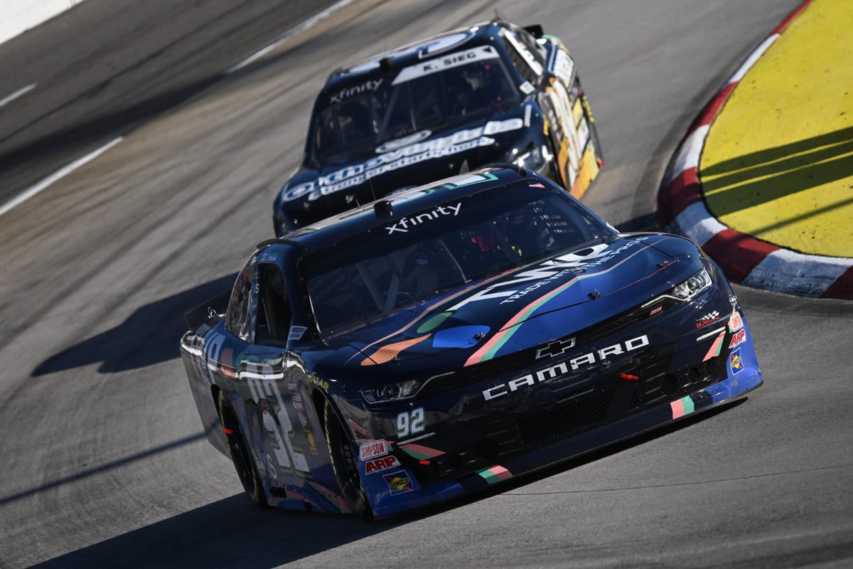 DGMRacingFL's tweet photo. “I have NO rear grip. I’m wheel hopping on entry and sliding through the center. No lateral or forward drive.” - @dawsoncram41 

#NASCARPlayoffs | @TeamChevy | #NDR250 | #TWPRacing https://t.co/ZzxMTpUQju