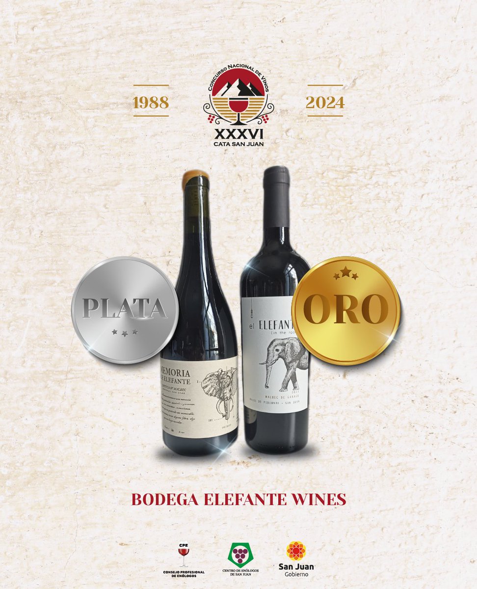 Presentamos a los ganadores de medallas de oro y de plata del XXXVI Concurso Nacional de Vinos Cata San Juan 2024.
Un reconocimiento para quienes elevan el nivel de la vitivinicultura argentina, destacando la riqueza de nuestros terroirs y el talento de nuestros profesionales.
