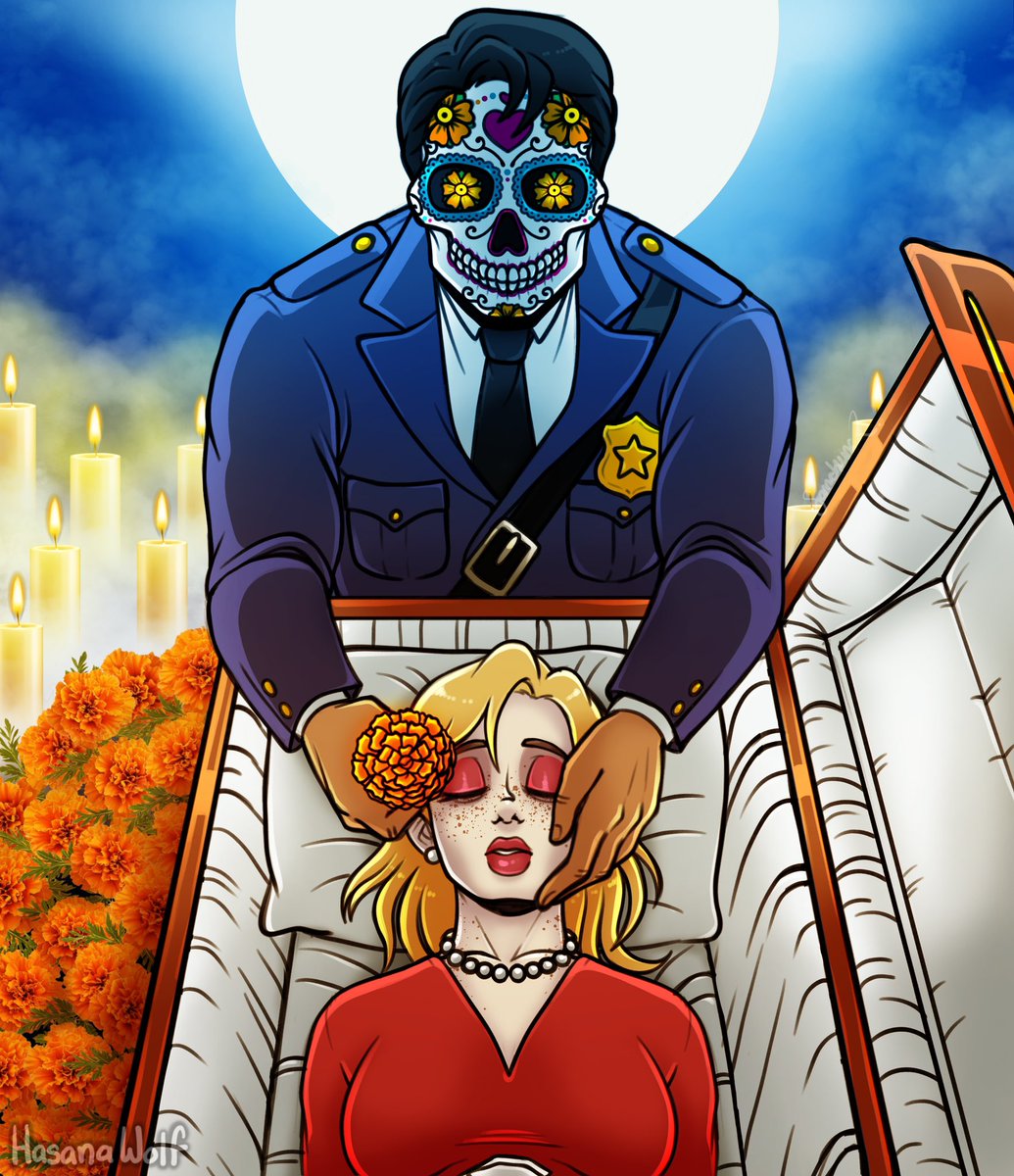 HasanaWolf's tweet photo. 🧡💙💀 𝕱𝖊𝖑𝖎𝖟 𝕯í𝖆 𝖉𝖊 𝕸𝖚𝖊𝖗𝖙𝖔𝖘 💀💙🧡
Unofficial AU in which Max’s Sugar Skull doppelganger revokes Mia’s subscription to life 🙁 RIP Mia 😞🪦
-
Ps. He didn’t 💀 her to devour her, he did it as an act of “love”
-
#thatsnotmyneighbor #tnmn #miastone #tnmnoc #maxia https://t.co/RaIgPZUMk4