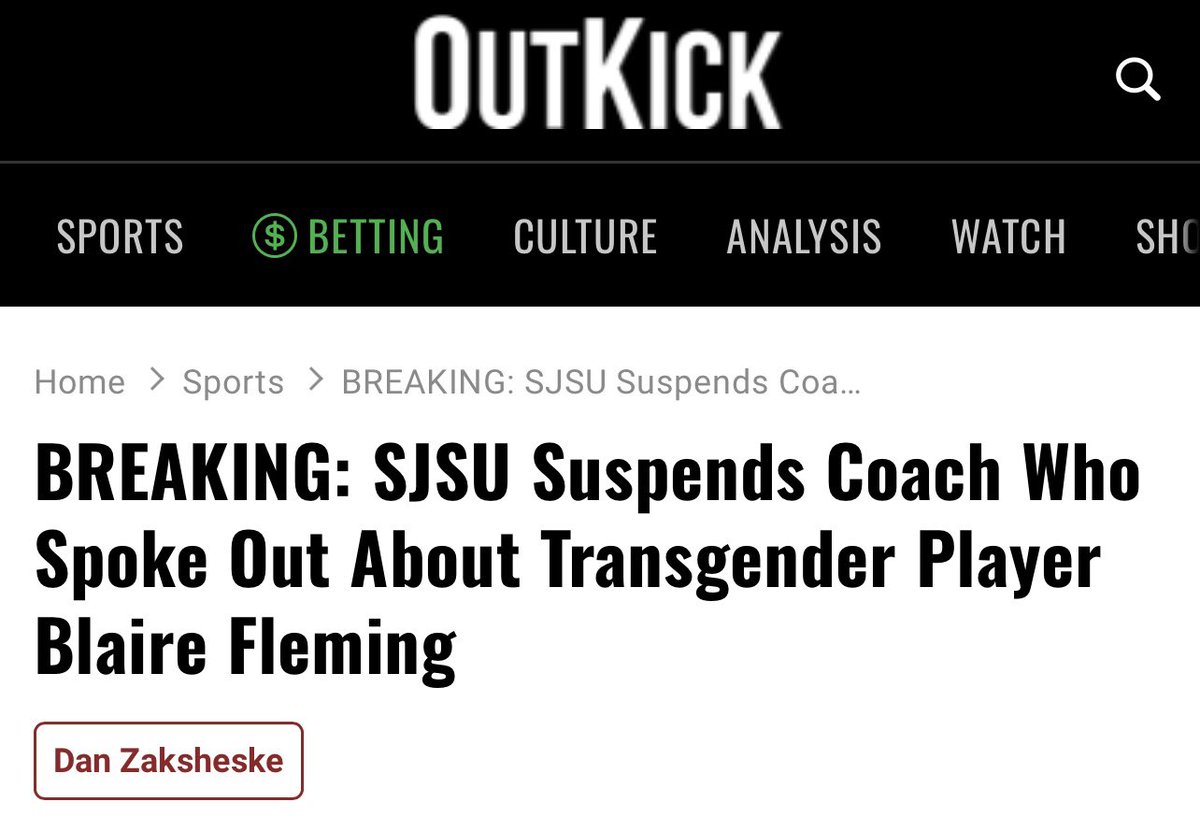 JenniferSey's tweet photo. Assistant volleyball coach at @SJSU permanently suspended after filing a Title IX complaint. 

Tell me again how there’s no such thing as cancellation.

I stand with @BatieSmoose &amp; you should too. Let her know you support her! Give her a follow and a word of encouragement. 💪🏽 https://t.co/wIjS6mu6qK