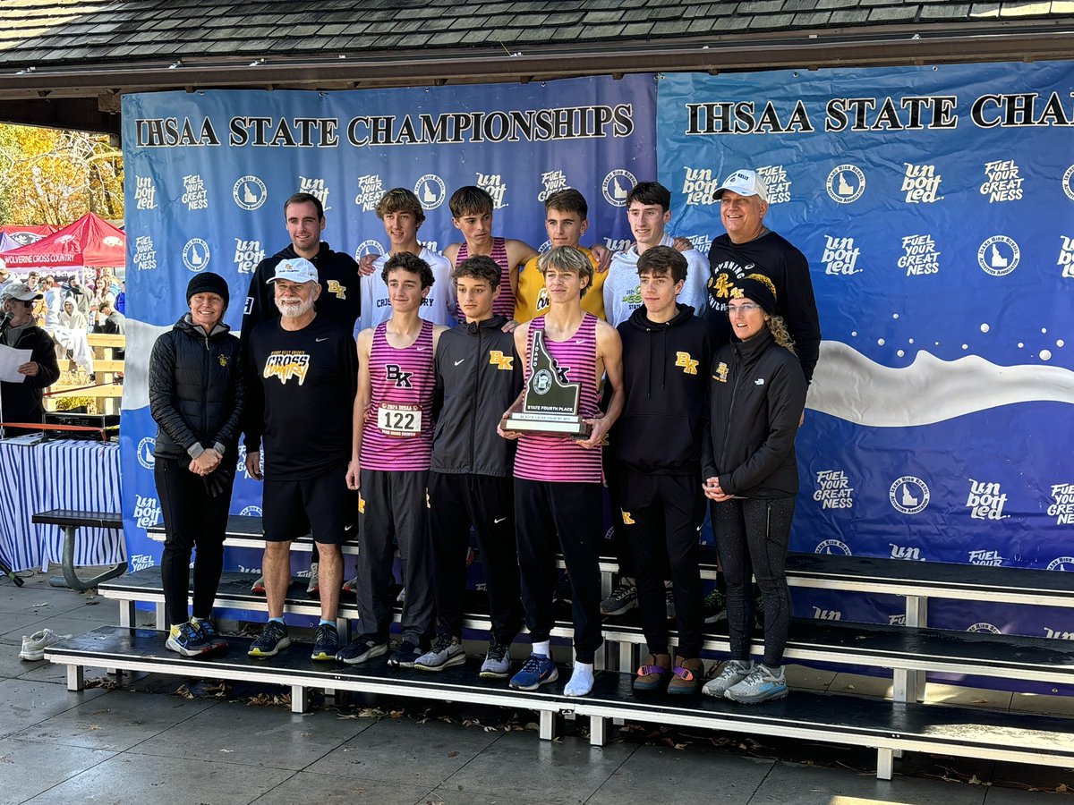 Bishop Kelly Cross Country 🏃🏃‍♂️ 
Huge congratulations 
Girls state runner up with 3 girls in top 9
Boys 4th place trophy and Jack Tobin, your individual state champion 🥇 
Great performance Knights 👏⚔️