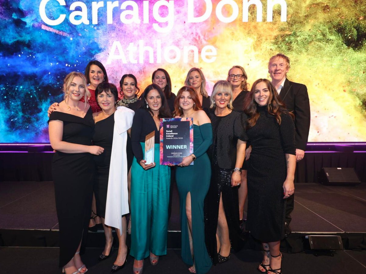 🏆 WINNER ANNOUNCEMENT - Carraig Donn, ATHLONE Wins Fashion Store of the Year at #REIAwards2024! 👗

We are delighted to announce that Carraig Donn, Athlone, has been named Fashion Store of the Year at the AIBMS REI Awards 2024! 🎉

Sponsored by <a href="/KPMG/">KPMG</a> 

#PoweredbyAIBMS