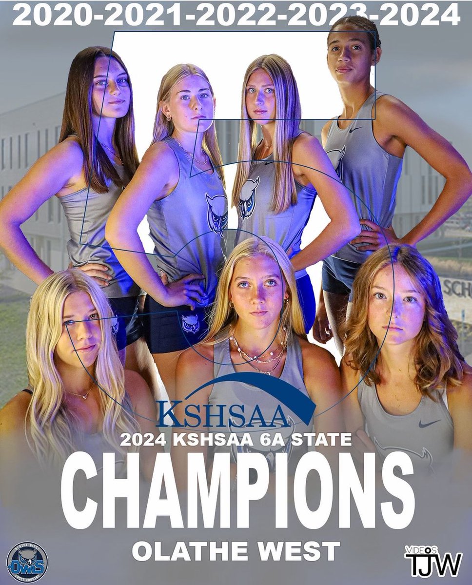 barbgonzo's tweet photo. Hip hip hooray for the @owlxc girls team clinching the @KSHSAA 6A state title for the 5th consecutive year! What an amazing season. And a great way for our girl to finish out her final season during her senior year! 👟🏃🏽‍♀️🏆🥇@Coach_Gonzo https://t.co/9Y20VEos8x