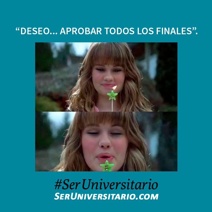 SerUniv's tweet photo. "Deseo...aprobar todos los finales". #SerUniversitario https://t.co/Gu4vwV5EwU