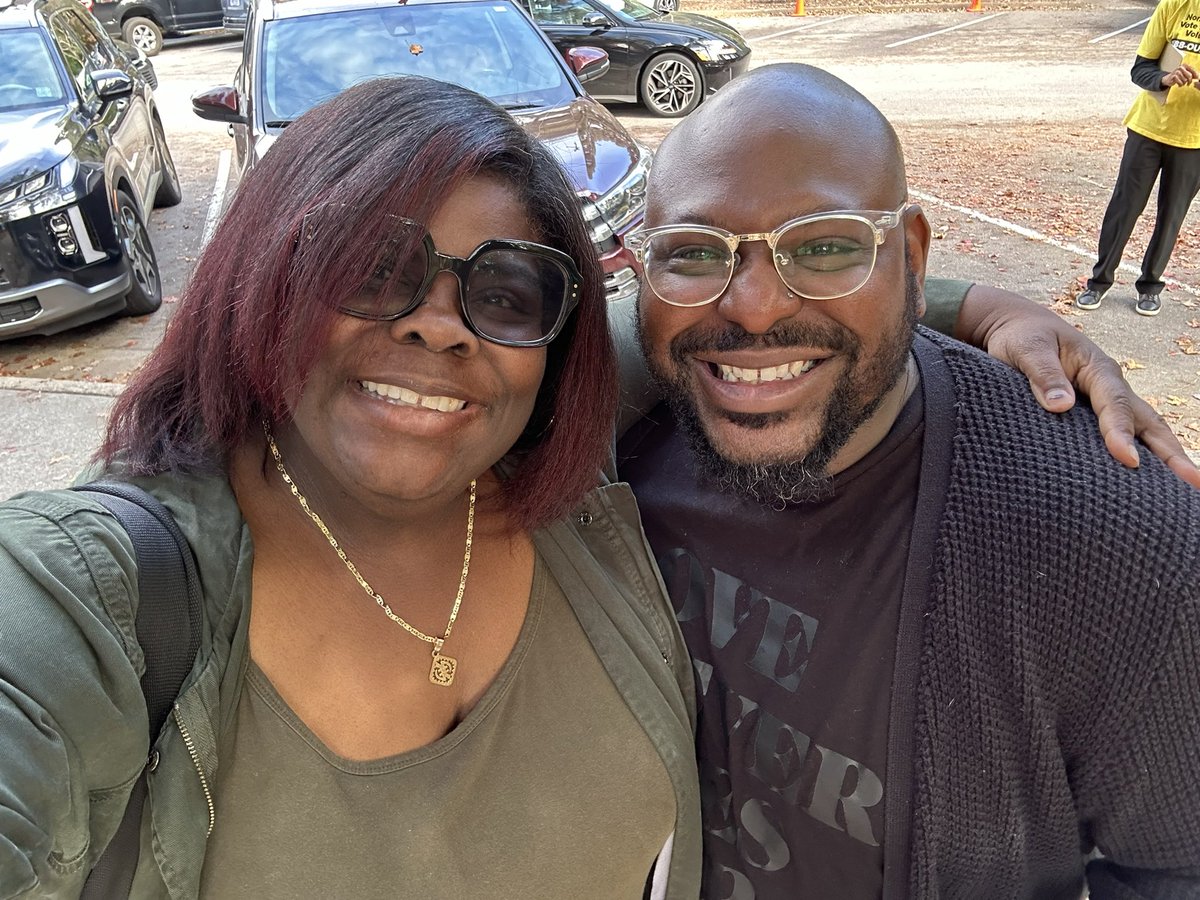 Ran into one of my favorite Assistant Principals <a href="/Profess_SirKing/">Darrick J. King</a> at the voting polls.