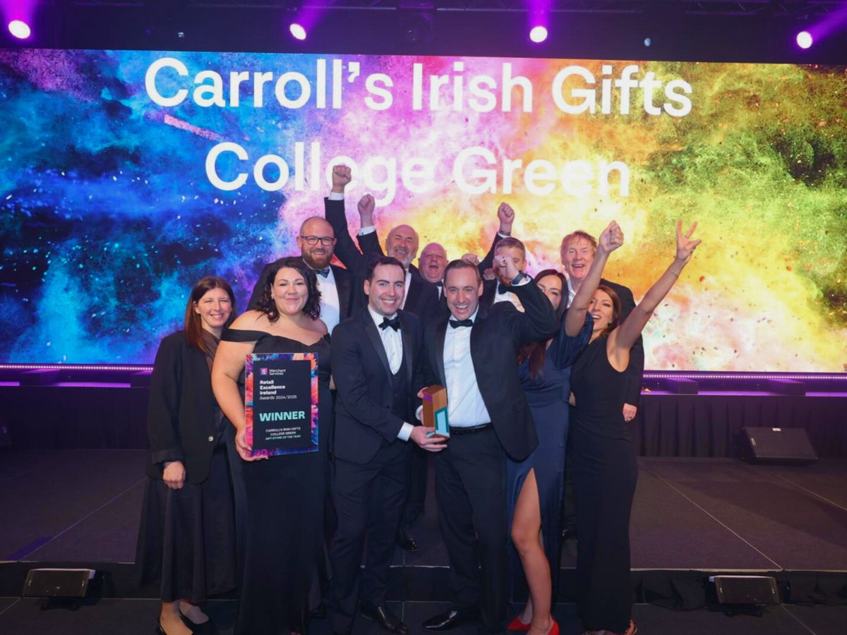 🏆 WINNER ANNOUNCEMENT - Carrolls Irish Gifts Wins Gift Store of the Year Award at #REIAwards2024! 🍀 

We are delighted to announce that Carroll's Irish Gifts, COLLEGE GREEN, has been crowned the Gift Store of the Year at the AIBMS REI Awards 2024! 🎉 

#PoweredbyAIBMS
