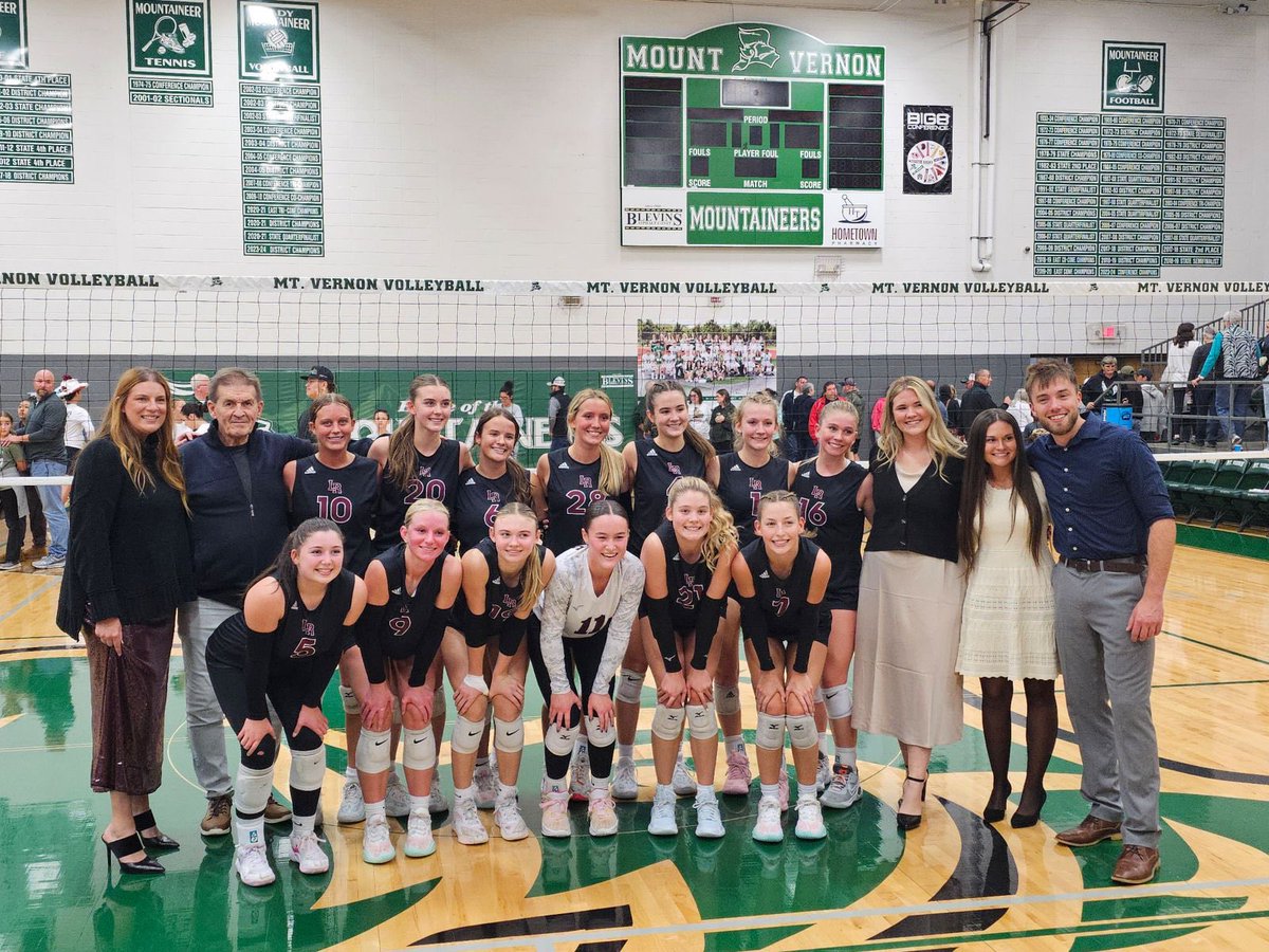 Final Four Bound!!!!!! Swept Mt. Vernon in 3 sets!!!!! So proud of you ladies!!!! #StateBound2024