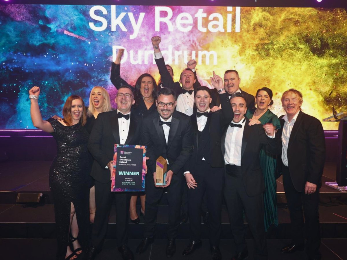 🏆 WINNER ANNOUNCEMENT - SKY RETAIL, DUNDRUM Triumphs as Electronic &amp; Tech Store of the Year at #REIAwards2024! 💻

Sponsored by Johnston Retail Services

#PoweredbyAIBMS
