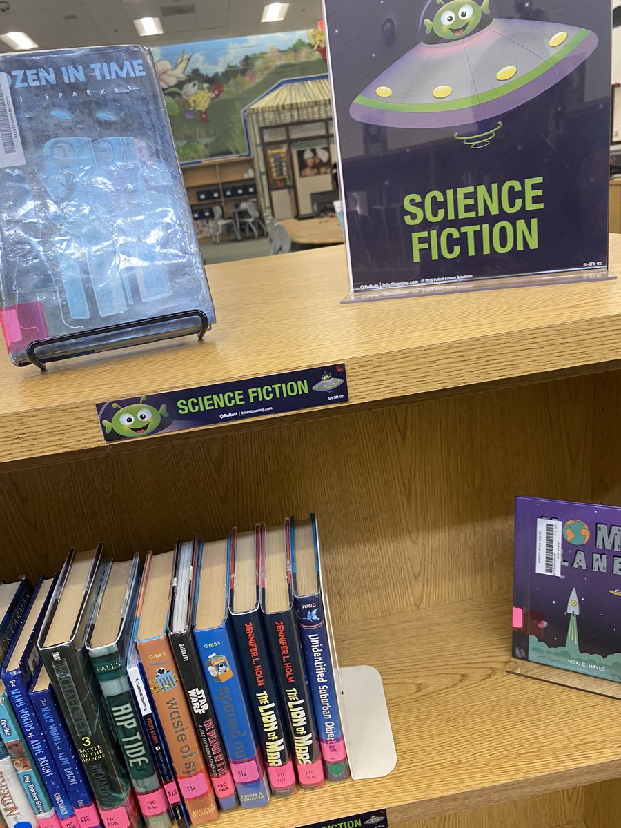 MrsHunt4books's tweet image. We have finally finished genrefying our fiction section.  This has increased our traffic and fiction checkouts.  Our students still love the graphic novels, but this has helped peek their interest in something new!  #CobbLMS