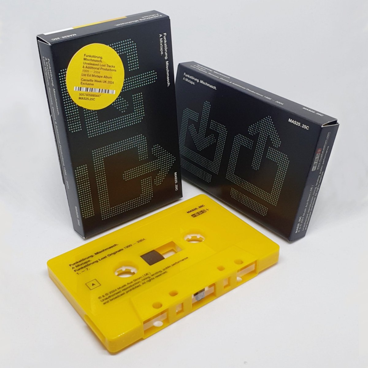 musik_aus_strom's tweet photo. FUNKSTÖRUNG MISCHMASCH
OUT NOW
_________
[°○□○°]
=======
7 lost @Funkstorung tracks + 7 lost / unnamed remixes, demos &amp; additional productions = 2 sides / 1 hour / 1 mixtape.

• Digital
• Deluxe Ltd Ed Yellow Cassette

https://t.co/AxFXlhHepw

DESIGN >>>
@disinfoTDR™ https://t.co/bfAtfMk5hv