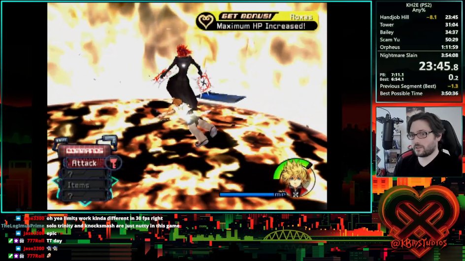 KBMStudios's tweet photo. This is the fastest anyone has ever beaten the tutorial of KH2 on PS2, in the whole world, in history. That's pretty cool. https://t.co/DF0dtknV19