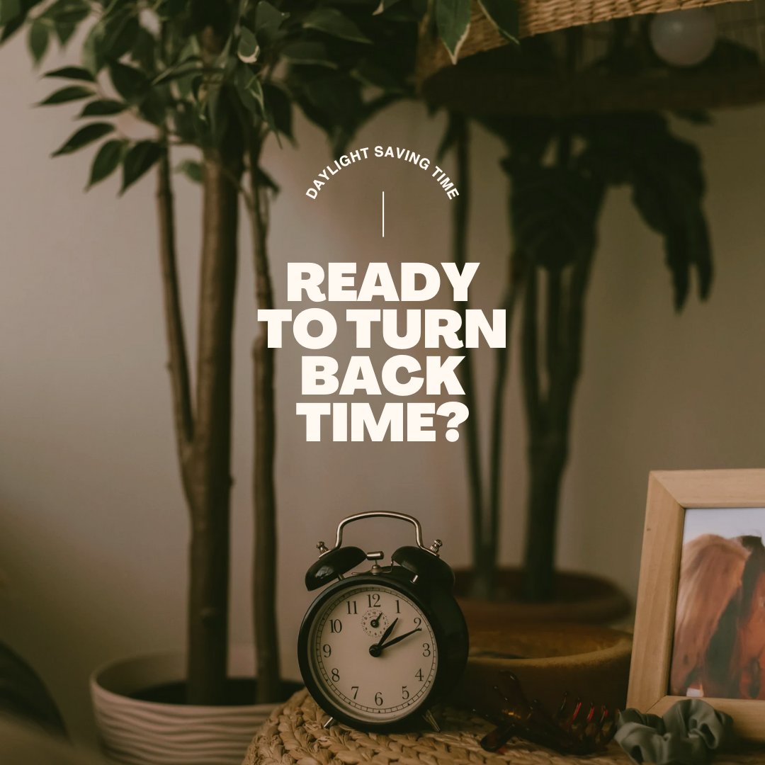 ⏰ Don't forget! Daylight Savings Time ends this Sunday. Set your clocks back an hour and enjoy that extra bit of sleep. 🛏️

✨Let's embrace the cozy season ahead!

#DaylightSavings #FallBack #ExtraSleep
