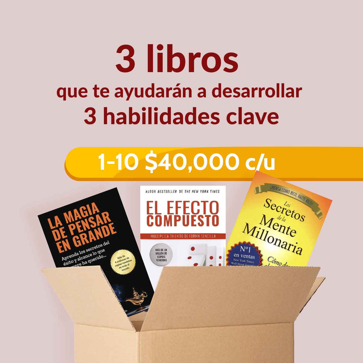 Intelecto_Col's tweet image. 📚✨ ¡Potencia tu crecimiento personal! Aquí te dejamos 3 libros que te ayudarán a desarrollar habilidades clave para alcanzar tus metas.

Visita intelecto.com.co🚀