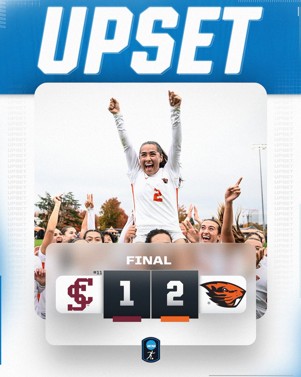 NCAASoccer's tweet photo. BEAVERS BEAT THE BRONCOS ‼️

Paola Figueroa of @BeaverWSoccer capitalizes in the 68th minute to take the lead over No. 11 Santa Clara.

#NCAASoccer https://t.co/VrFoTylcM5
