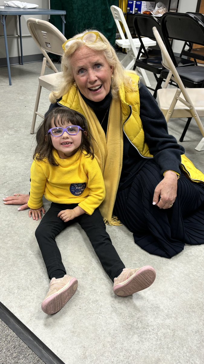 My favorite picture from a very busy day of getting out the vote.