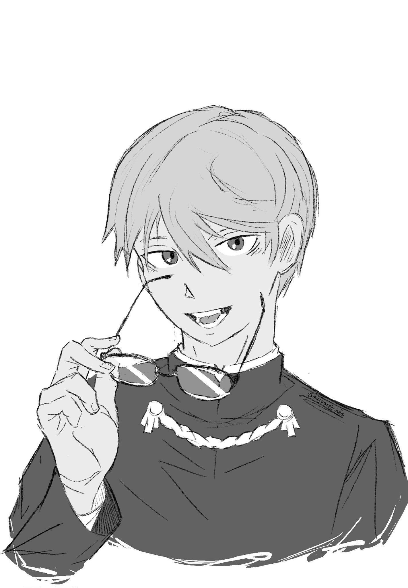 Mojo on X: “I like the idea of Shirogane wearing glasses 