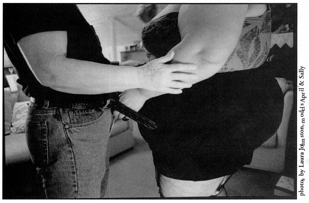 April &amp; Sally, Photo by Laura Johnston, FaT GiRL #2, February, 1995