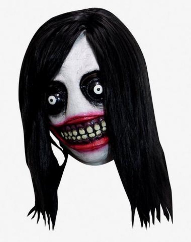 The scariest thing I saw on Halloween was Jane outside my window wearing this mask.