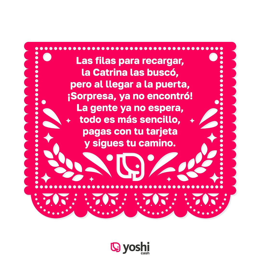 YoshiCashless's tweet photo. 💀✨ ¡La Catrina también se une al cashless! ✨💀

Este Día de Muertos, celebra sin efectivo ni filas. Con Yoshi Cash, solo necesitas tu tarjeta y… ¡a disfrutar sin parar! ⚡💳

#YoshiCashless #DíaDeMuertos https://t.co/9qpIo5LT7w