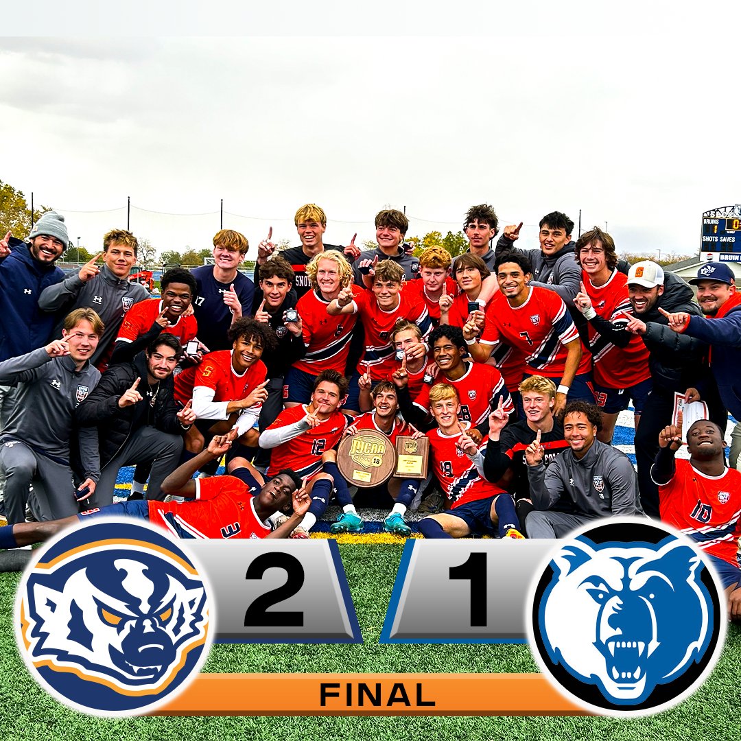 SnowCollegeMSOC's tweet photo. REGION 18 CHAMPIONS!!!!! The No. 17 Badgers take down the No. 1 Bruins to claim the Region 18 Title!
#SnowCollegeBadgers #SWACmsoc #Region18Champs https://t.co/ohKMlhg6bM