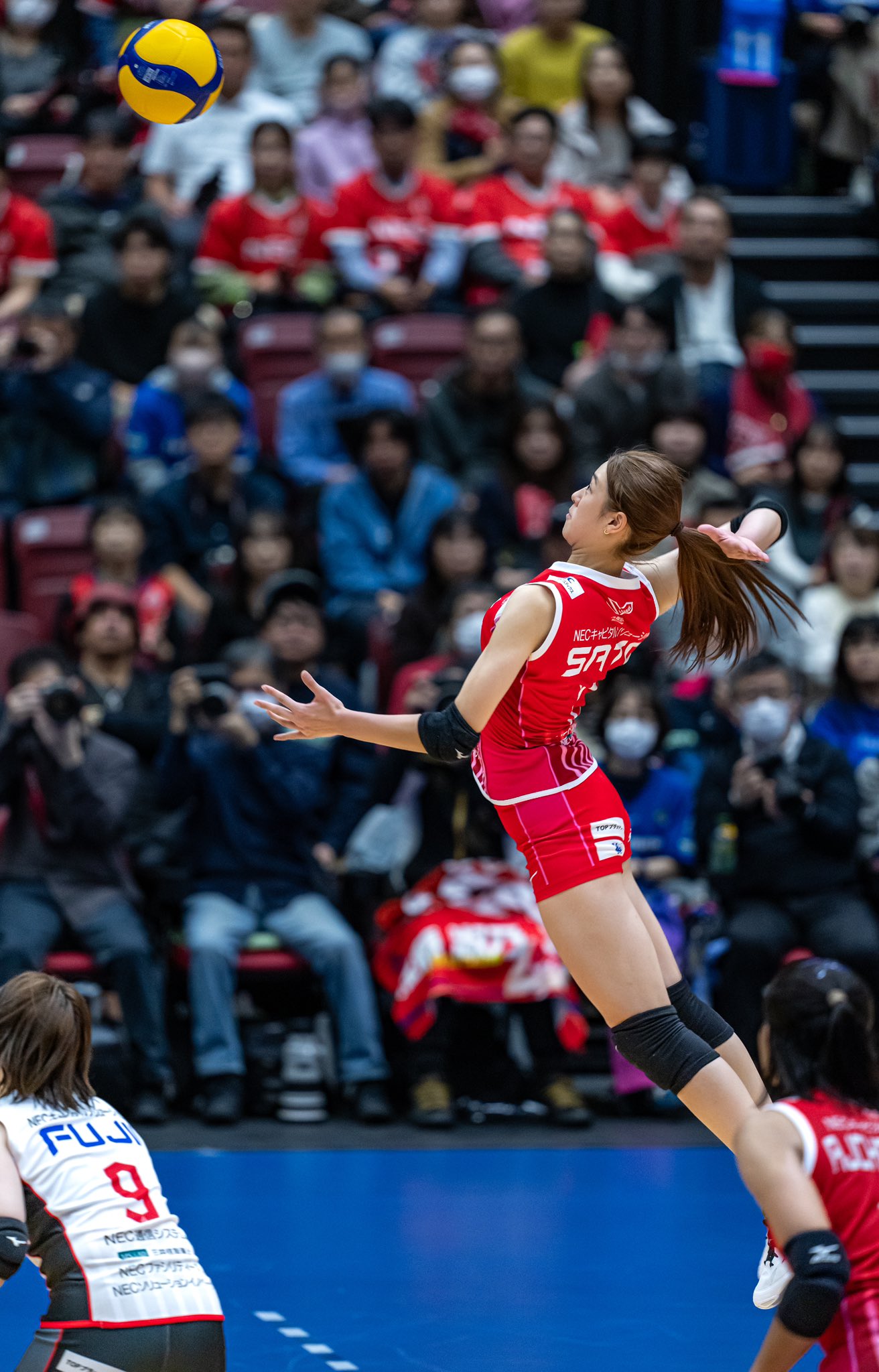 NECレッドロケッツ佐藤淑乃選手ハリセン、カード、限定シール